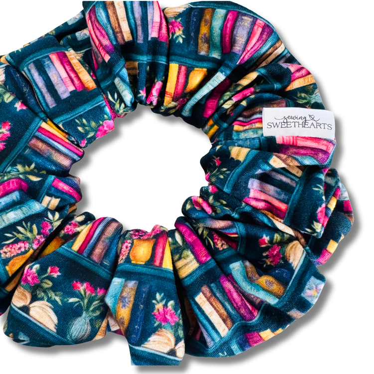 Autumn Library Scrunchie Sewing Sweethearts