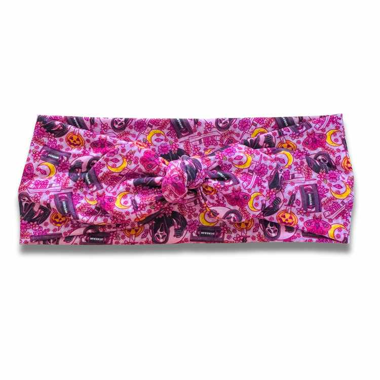 Scream Sweetheart Headband (or removable tie option) Sewing Sweethearts Sweetheart with Removable Tie