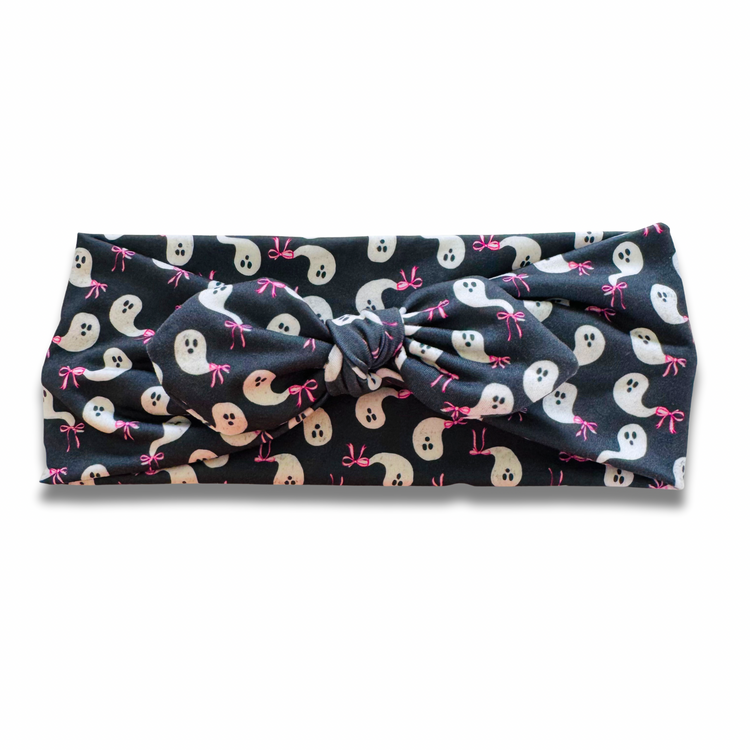 Ghosties Sweetheart Headband (or removable tie option) Sewing Sweethearts Sweetheart with Removable Tie