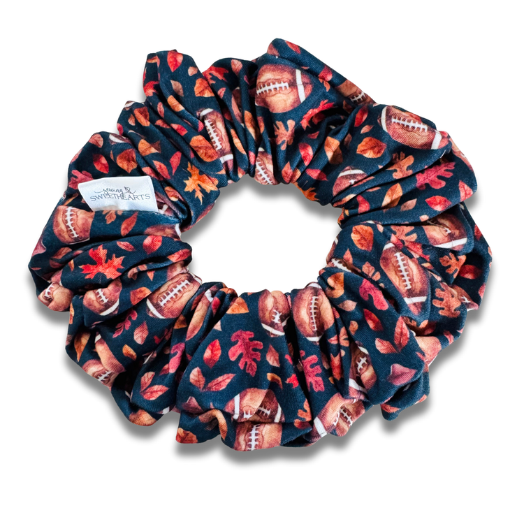 Fall Football Scrunchie Sewing Sweethearts