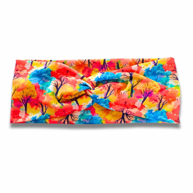 Fall Trees Sweetheart Headband (or removable tie option) Sewing Sweethearts Sweetheart