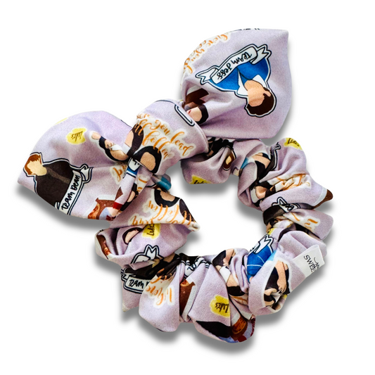 Coffee Girls Bow Scrunchie  Sewing Sweethearts   