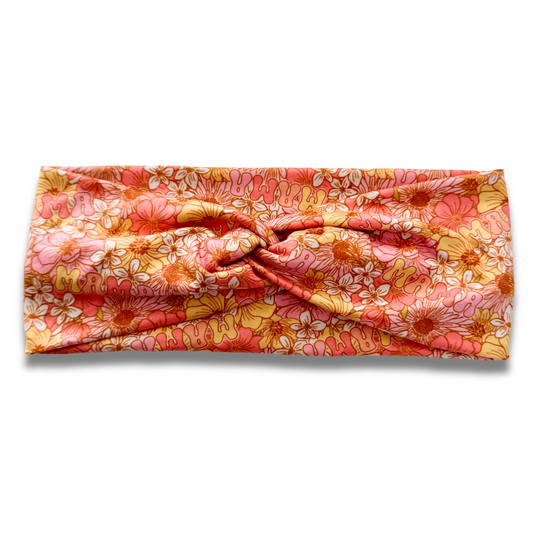 Mama Orange Florals Sweetheart (or removable tie option)  Sewing Sweethearts Sweetheart  