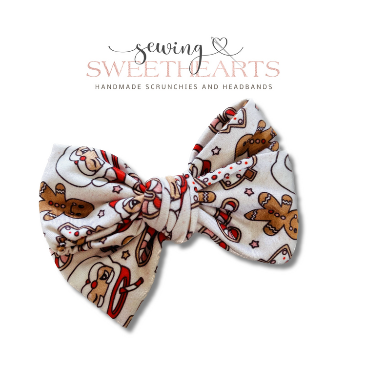 Santa Mugs Bow Sweet Minis Sewing Sweethearts