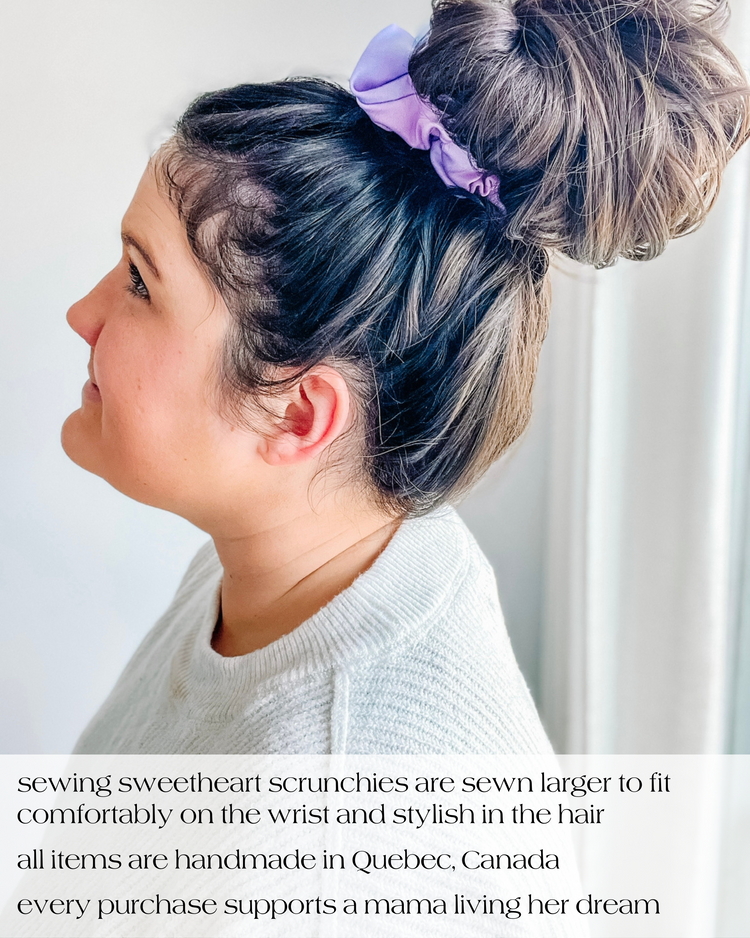 Pink Summer Garden Scrunchie Sewing Sweethearts
