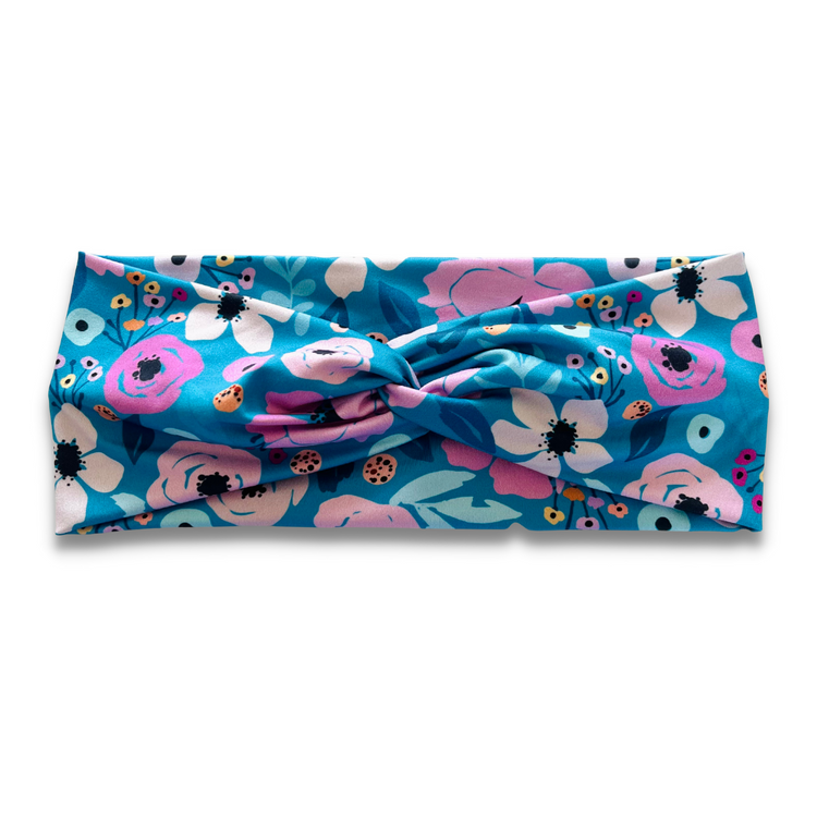 Teal Blooms Sweetheart (with removable tie option) Sewing Sweethearts Sweetheart