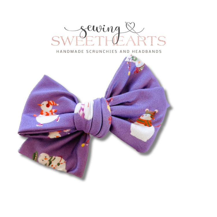 Fun Snowmen Bow Sweet Minis Sewing Sweethearts