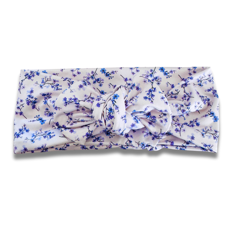 Mini Purple Flowers Sweetie Headband Sewing Sweethearts