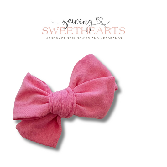Bubblegum Pink Bow  Sewing Sweethearts   
