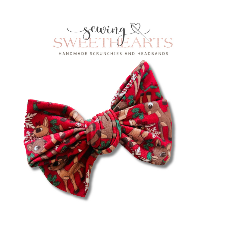 Reindeer Love Bow Sweet Minis Sewing Sweethearts