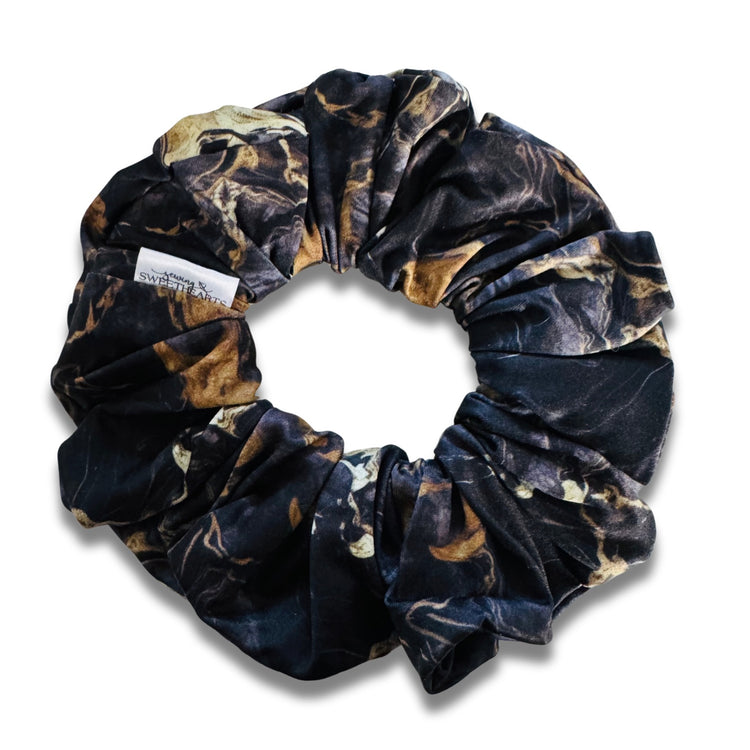 Black Geode Scrunchie Sewing Sweethearts