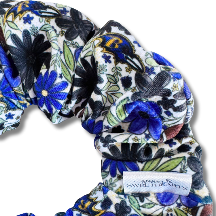 Football: Ravens Scrunchie Sewing Sweethearts