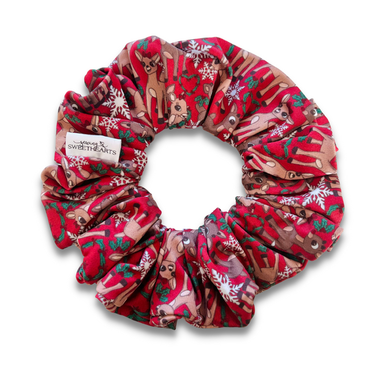 Reindeer Love Scrunchie Sewing Sweethearts