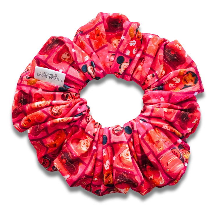 Characters in Red Scrunchie Sewing Sweethearts
