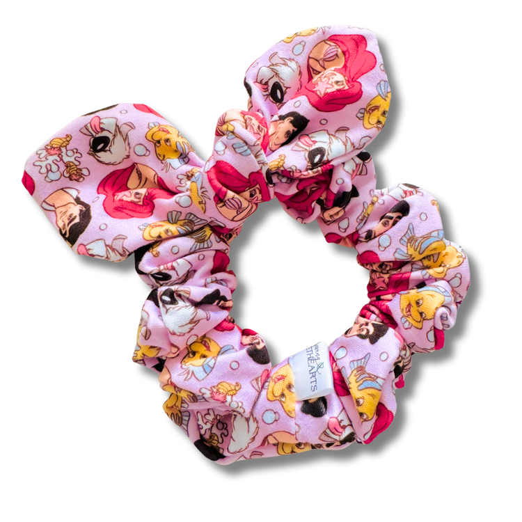 Mermaid Princess Bow Scrunchie Sewing Sweethearts