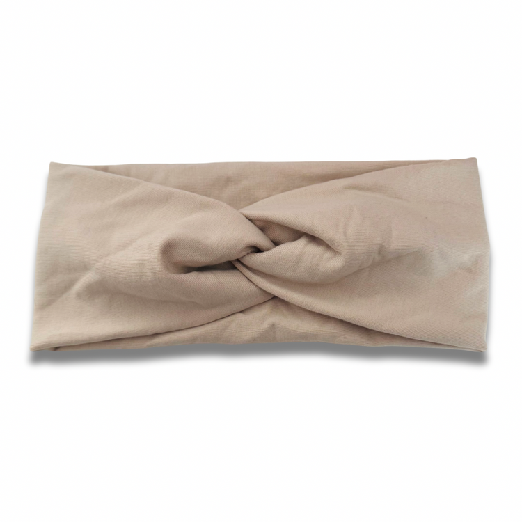 Sand Bamboo Fleece Ear Warmer Sewing Sweethearts