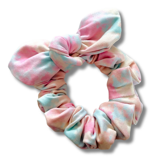 Pastel Tie Dye Bow Scrunchie  Sewing Sweethearts   