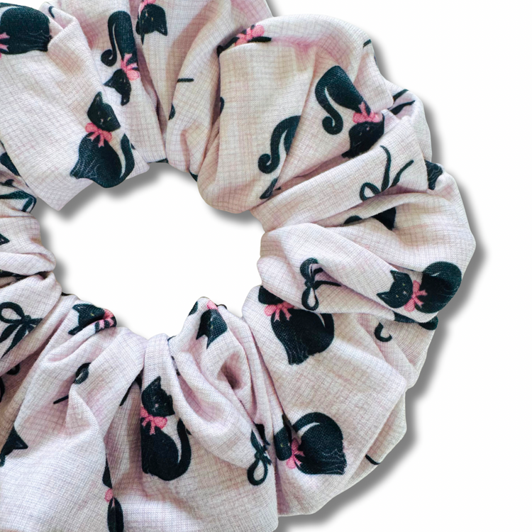 Black Cats Scrunchie Sewing Sweethearts