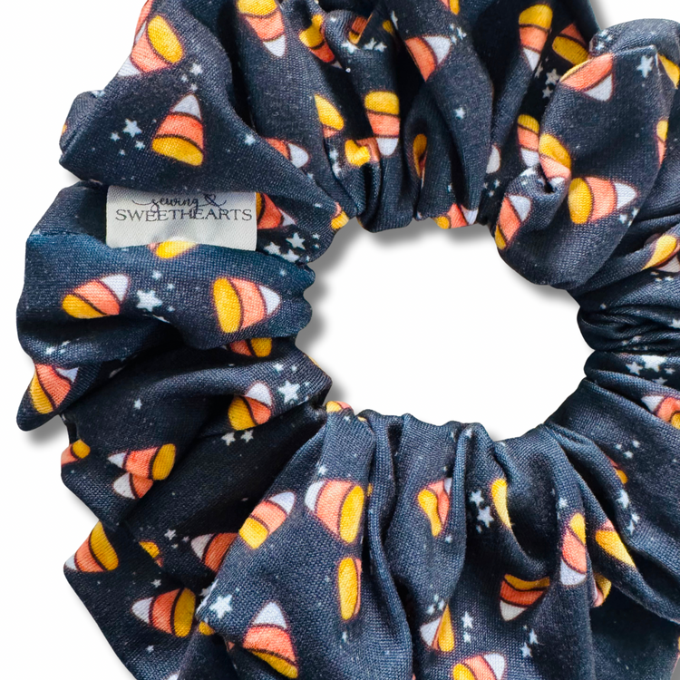 Candy Corn Scrunchie Sewing Sweethearts