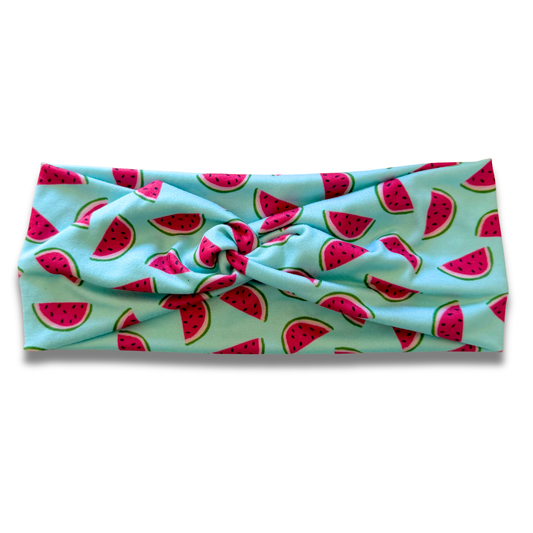 Watermelon Slices Sweetheart Headband (or removable tie option) Sewing Sweethearts