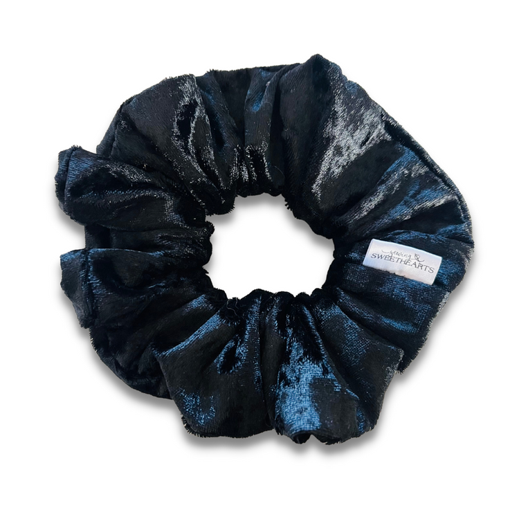 Black Velvet Scrunchie Sewing Sweethearts