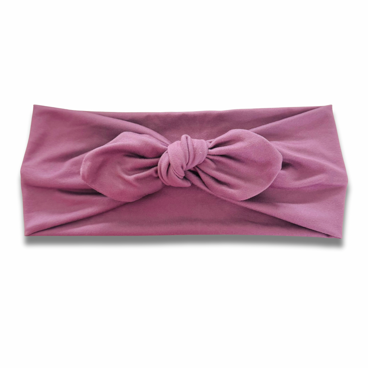 Dusty Mauve Sweetheart Headband (or removable tie option) Sewing Sweethearts Sweetheart with Removable Tie