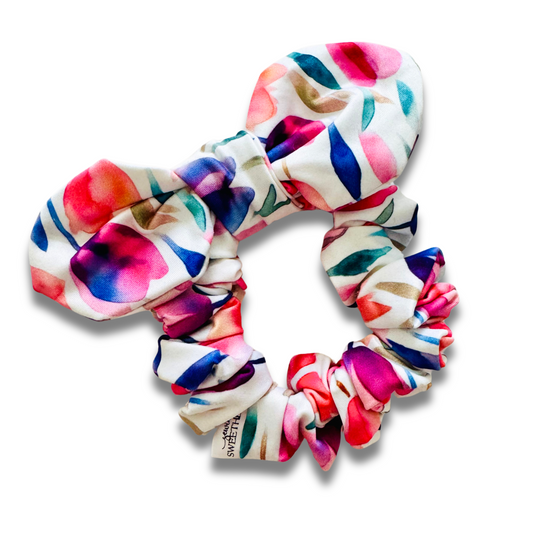 Tulips Bow Scrunchie  Sewing Sweethearts   