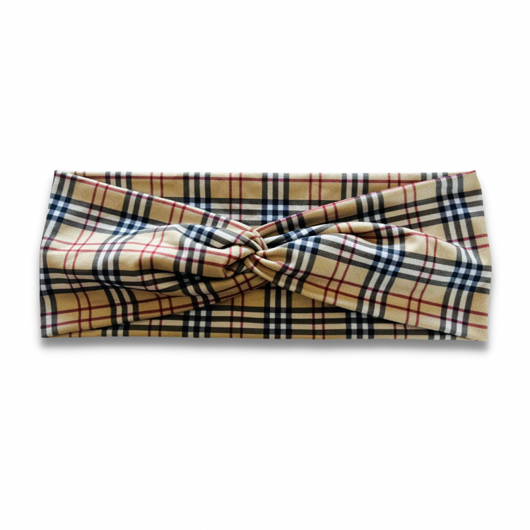 Tan Plaid Sweetheart (or removable tie option) Sewing Sweethearts Sweetheart