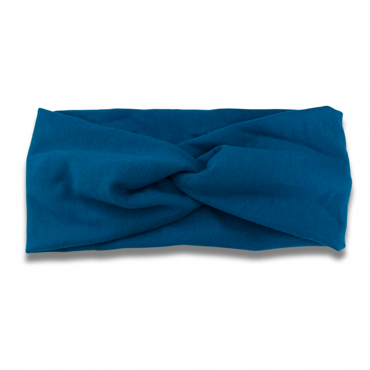 Dark Teal Bamboo Fleece Ear Warmer Sewing Sweethearts