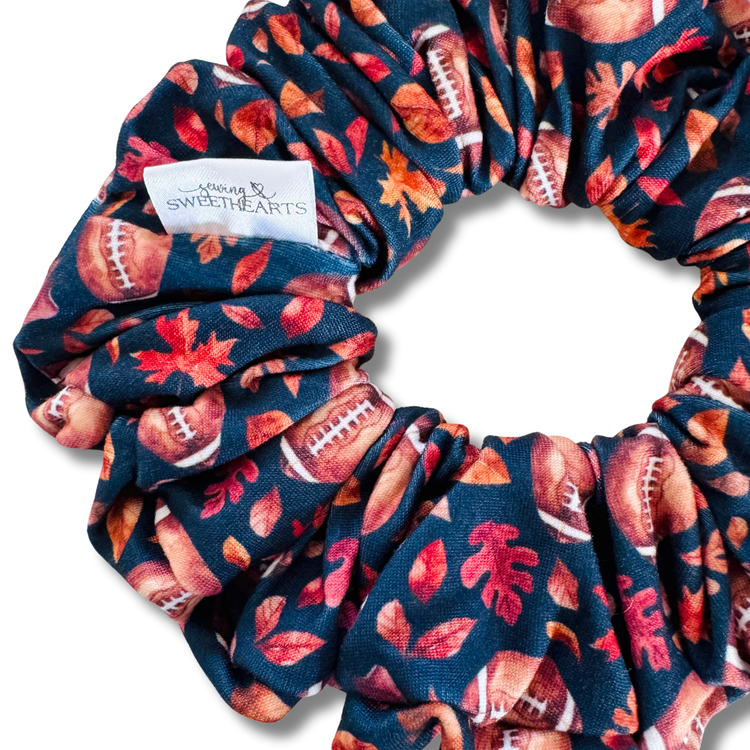 Fall Football Scrunchie Sewing Sweethearts