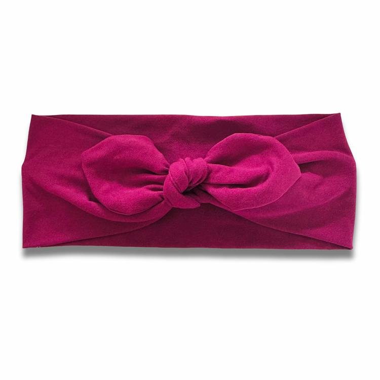 Raspberry Sweetheart Headband (or removable tie option) Sewing Sweethearts Sweetheart with Removable Tie