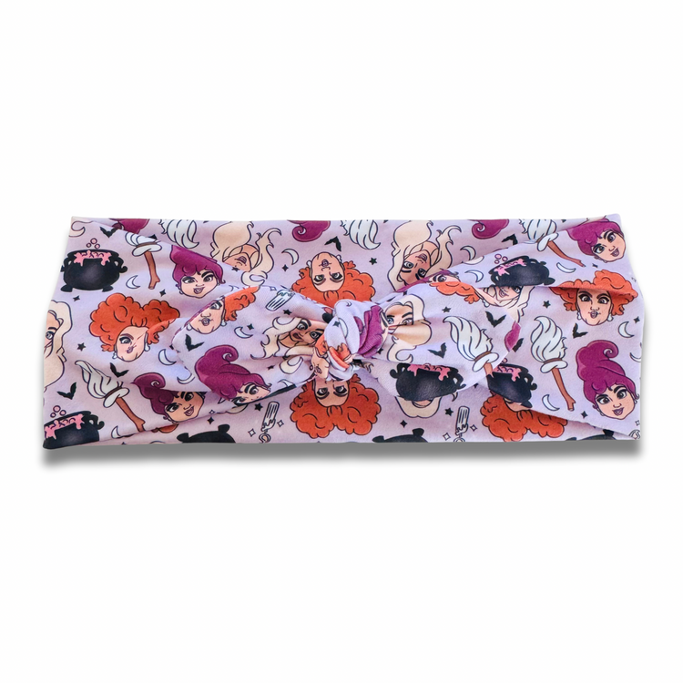 Witches Sweetheart Headband (or removable tie option) Sewing Sweethearts Sweetheart with Removable Tie