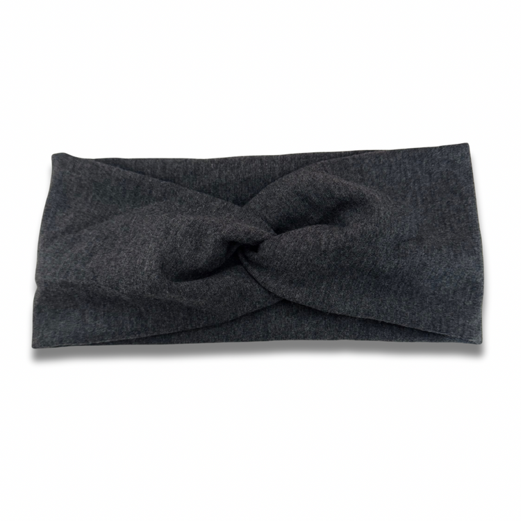Dark Grey Bamboo Fleece Ear Warmer Sewing Sweethearts