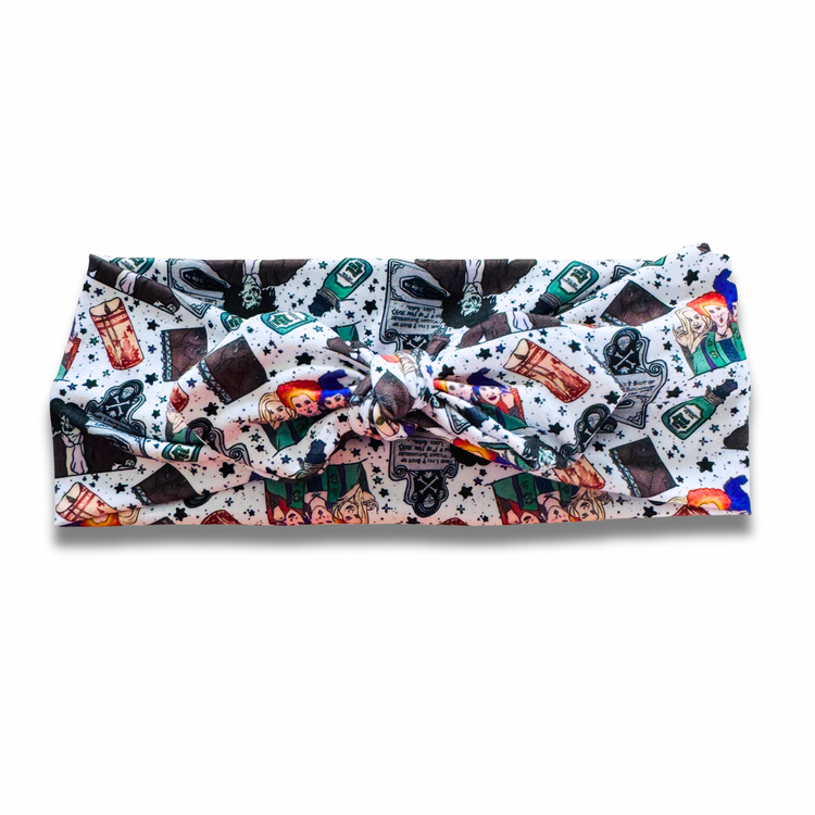 Pocus (v. 2) Sweetheart Headband (or removable tie option) Sewing Sweethearts Sweetheart with Removable Tie