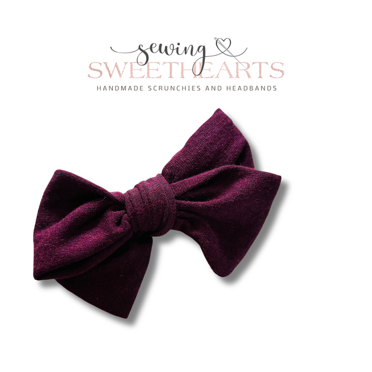 Merlot Bow Sweet Minis Sewing Sweethearts