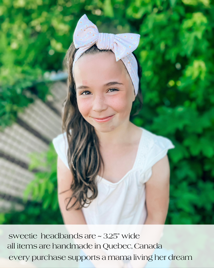 Light Pink Eyelet Sweetie Headbands Sewing Sweethearts