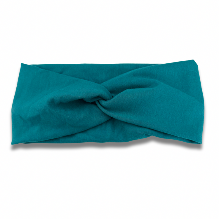 Bright Teal Bamboo Fleece Ear Warmer Sewing Sweethearts