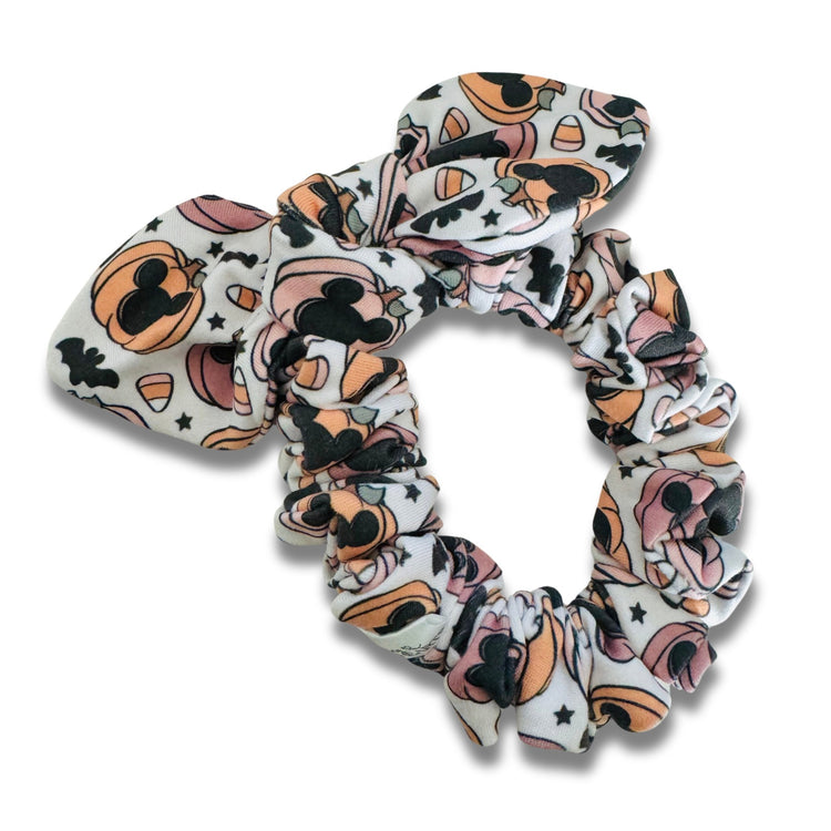 Mouse Pumpkins Bow Scrunchie Sewing Sweethearts