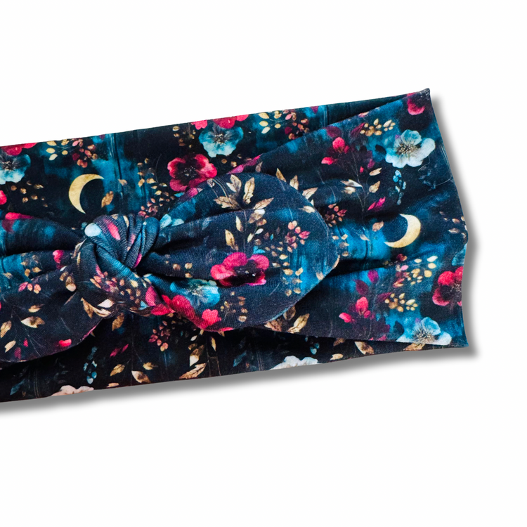 Moon Garden Sweetheart Headband (or removable tie option) Sewing Sweethearts