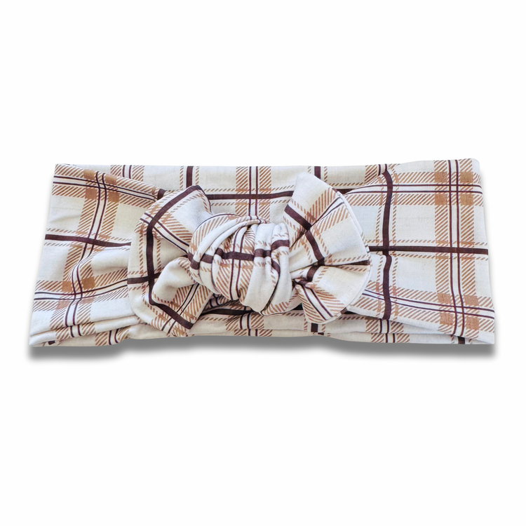 Smores Plaid Sweetie Headband Sewing Sweethearts