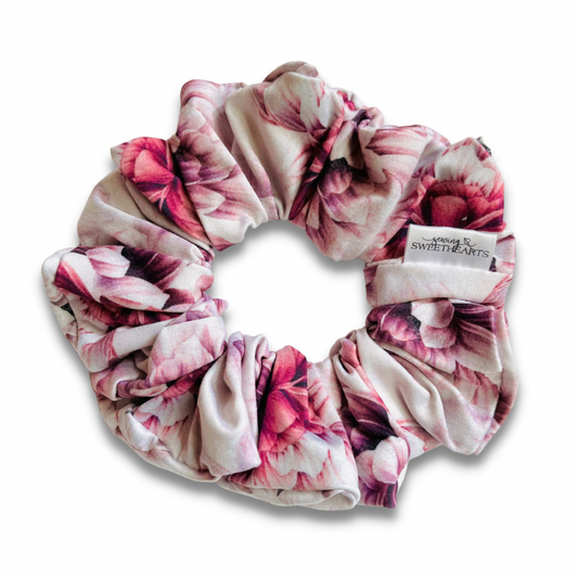 Violet Peony Scrunchie  Sewing Sweethearts   