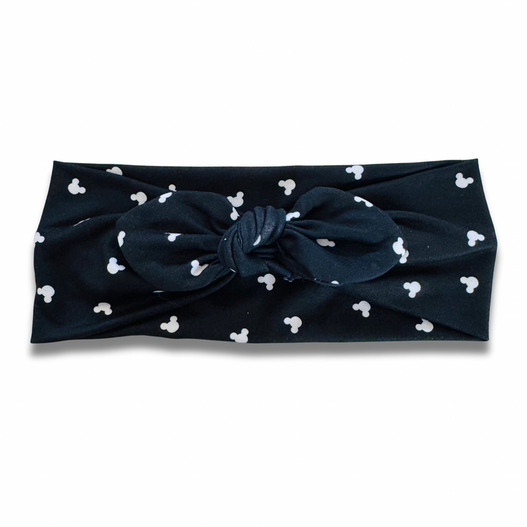 Classic Mouse Sweetheart Headband (or removable tie option) Sewing Sweethearts Sweetheart with Removable Tie