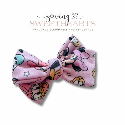 Purple Mouse and Friends Bow  Sewing Sweethearts   