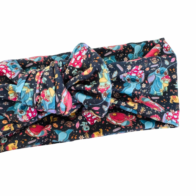 Cottagecore Blue Alien Sweetie Headband Sewing Sweethearts