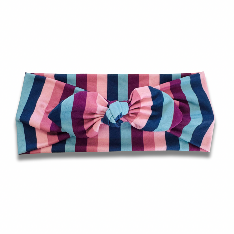 Fall Stripes Sweetheart Headband (or removable tie option) Sewing Sweethearts Sweetheart with Removable Tie
