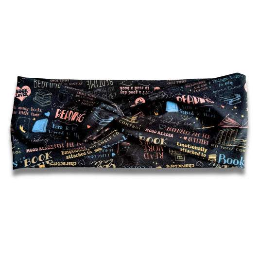 I’d Rather Be Reading Sweetheart Headband (or removable tie option) Sewing Sweethearts Sweetheart