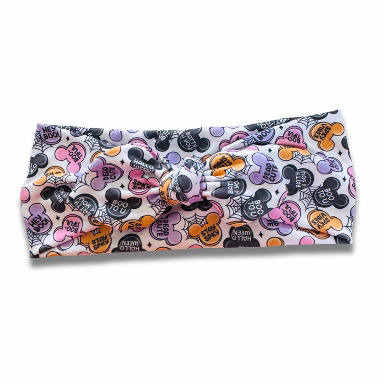 Spky Vibes Sweetheart Headband (or removable tie option) Sewing Sweethearts Sweetheart with Removable Tie