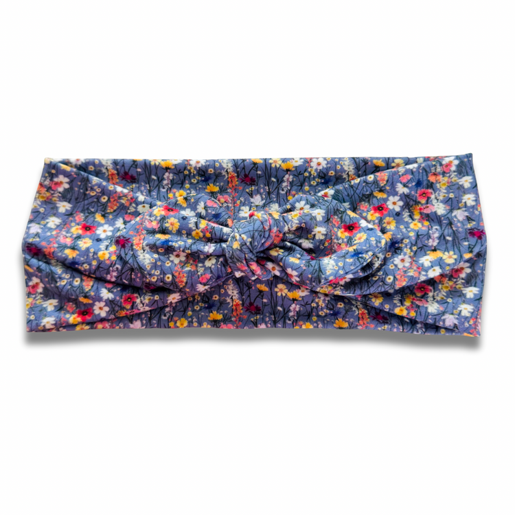 Wildflowers Sweetheart Headband (or removable tie option) Sewing Sweethearts Sweetheart with Removable Tie