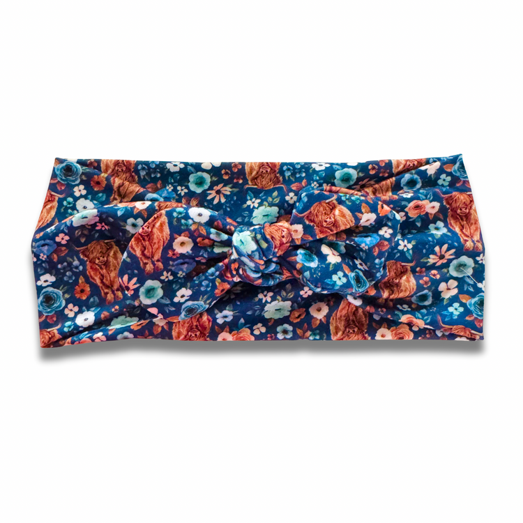 Highland Sweetheart Headband (or removable tie option) Sewing Sweethearts Sweetheart with Removable Tie