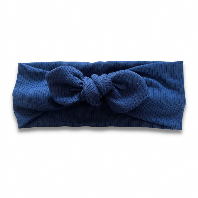 Midnight Blue Ribbed Sweetheart (or removable tie option) Sewing Sweethearts Sweetheart with removable tie